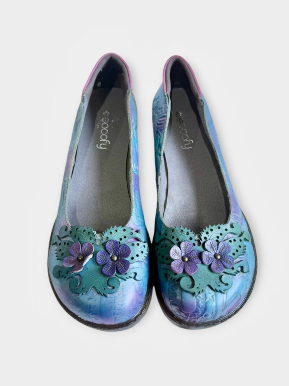 SOCOFY Departure From UK Slip On Wedge Loafers EU 41
